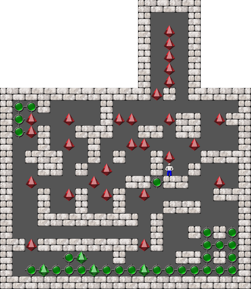 Sokoban Original 51-90 remodeled level 40